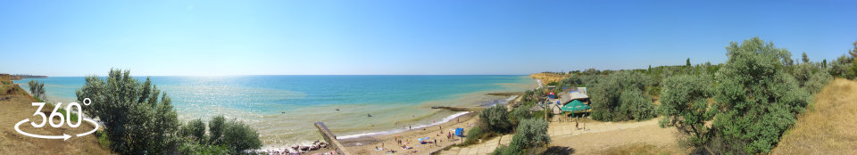Вид на пляж Андреевки