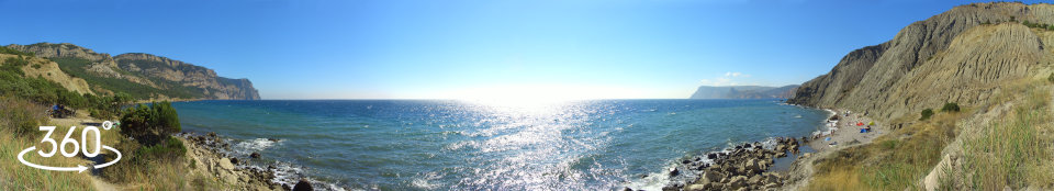 Вид на пляж Серебряный