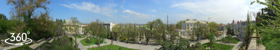 Панорама 360 гр. Сквер на улице Ленина