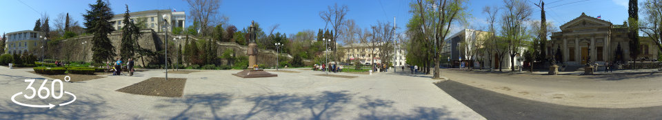 Панорама 360 гр. Памятник Екатерине II