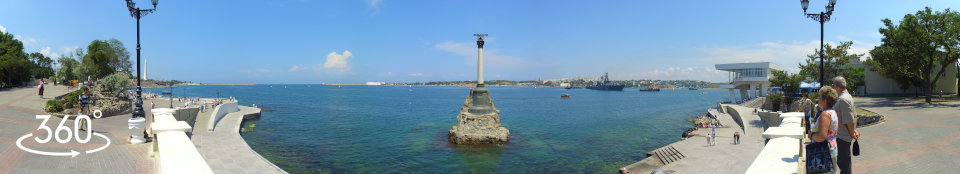 Панорама 360 гр. Памятник Затопленным кораблям