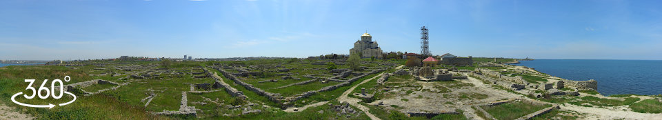 Панорама 360 гр. Руины Херсонеса, Северо-восточный район