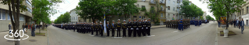 День Победы, Военно-морские силы Украины. Панорама 360 градусов