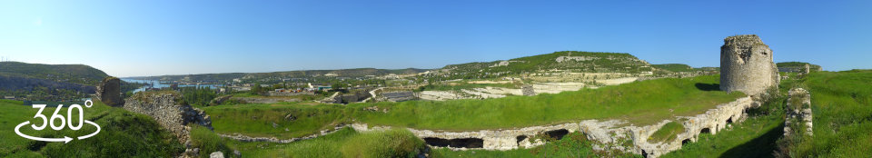 Вид с башни № 3 крепости Каламита