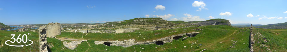Вид с башни № 5 крепости Каламита
