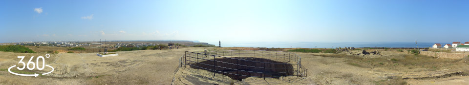 35-я береговая батарея, гнездо башни №2 до строительства Мемориального комплекса