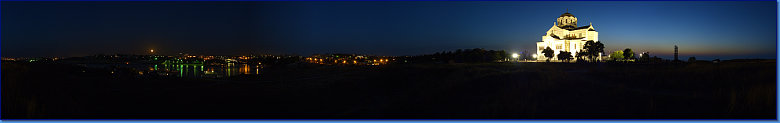 Вид на Владимирский собор в Херсонесе на закате